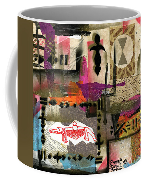 Everett Spruill Coffee Mug featuring the painting Reparations #603 by Everett Spruill