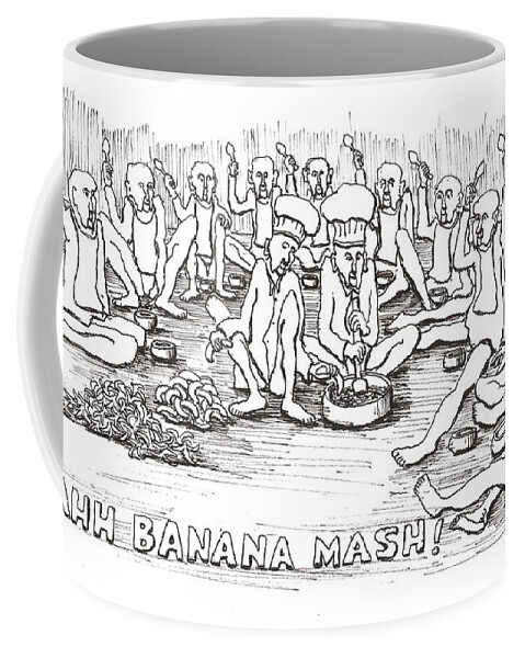 Food Coffee Mug featuring the drawing Repast by R Allen Swezey