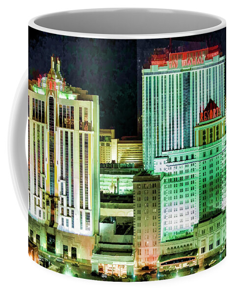 Atlantic City Coffee Mug featuring the photograph Resort Hotel Casino Taj Mahal ex Trump Casino Bankrupt by Chuck Kuhn