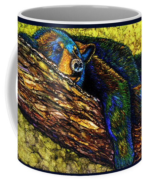 Alcohol Ink Coffee Mug featuring the painting Resting by Jan Killian