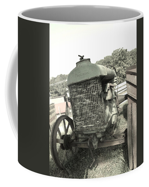 Tractor Coffee Mug featuring the photograph Retired by Gary Smith