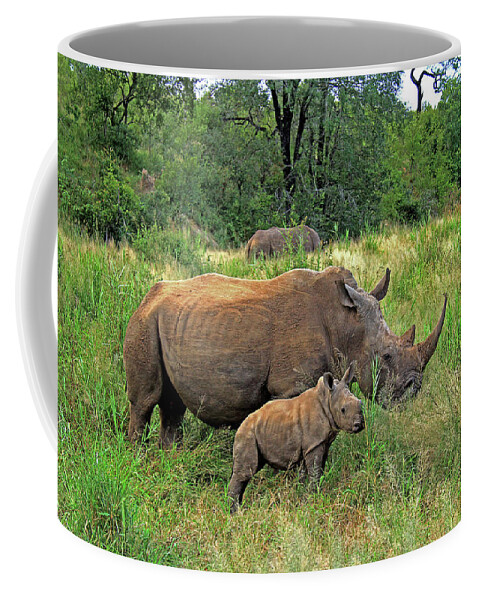 Rhinoceros Coffee Mug featuring the photograph Rhinoceros by Richard Krebs