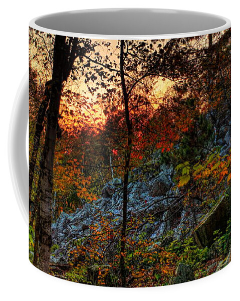 Autumn Coffee Mug featuring the photograph Rib Mountain State Park Fall Sunset by Dale Kauzlaric