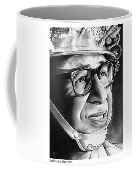 Rick Moranis Coffee Mug featuring the drawing Rick Moranis by Greg Joens