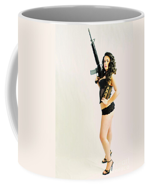 Glamour Photographs Coffee Mug featuring the photograph Riding a Colt by Robert WK Clark