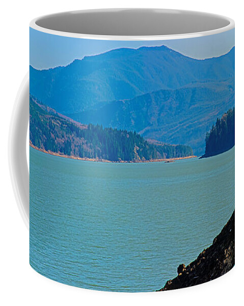 Landscape Coffee Mug featuring the photograph Riffe Lake by Tikvah's Hope