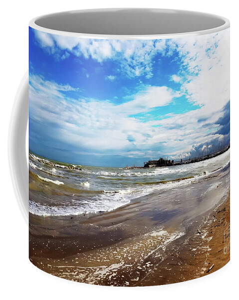 Rimini After The Storm By Marina Usmanskaya Coffee Mug featuring the photograph Rimini after the storm by Marina Usmanskaya