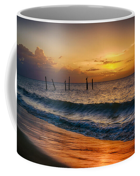 Pristine Coffee Mug featuring the photograph Rincon Sunset by Amanda Jones