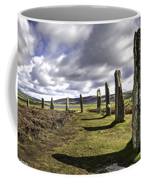 Ring Of Brodgar Coffee Mug featuring the photograph Ring of Brodgar by Fran Gallogly