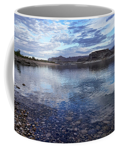 Lake Powell Recreation Area Coffee Mug featuring the photograph Ripples and Reflections by Leda Robertson