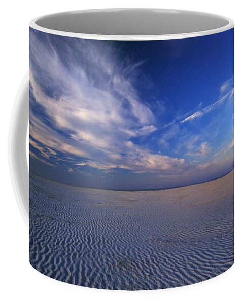 Beach Coffee Mug featuring the photograph Ripples in the Sand Saint Augustine Beach by John Harmon
