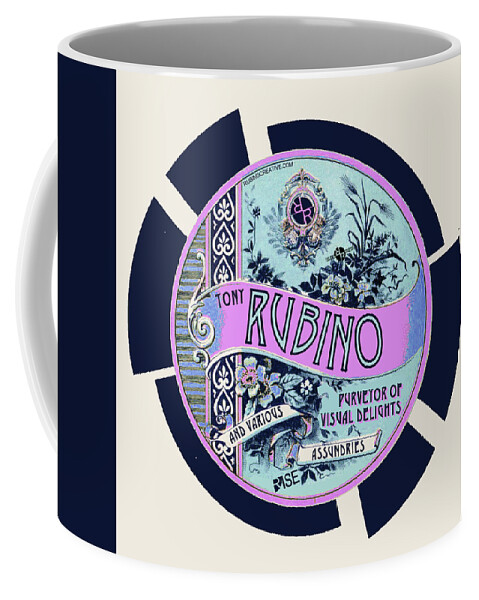 Art Coffee Mug featuring the painting Rise Rubino by Tony Rubino