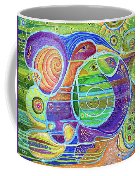 Rising Again Coffee Mug featuring the painting Rising Again - The Strength of the Human Spirit by Tanielle Childers