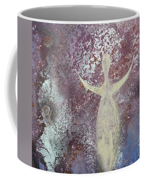 Feminine Coffee Mug featuring the painting Rising by 'REA' Gallery