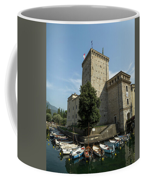 Garda Coffee Mug featuring the photograph Riva del Garda Fortress by Nicola Aristolao
