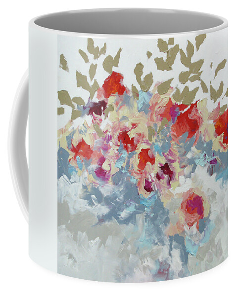 Painting Coffee Mug featuring the painting River Bank by Linda Monfort