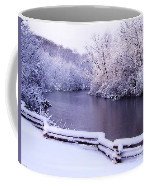 River Coffee Mug featuring the photograph River In Winter by Phil Perkins