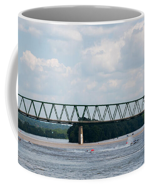 Riverfront Roar Coffee Mug featuring the photograph Riverfront Roar 2015 by Holden The Moment