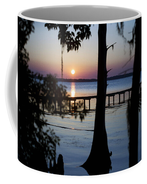 Riverside Coffee Mug featuring the photograph Riverside Sunset by Anthony Baatz