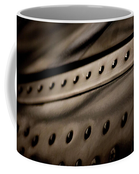 Metal Coffee Mug featuring the photograph Rivets by Paul Job