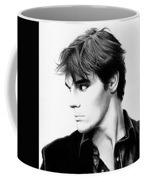 Rj Mitte Coffee Mug featuring the drawing RJ Mitte as Walt Jr by Rick Fortson