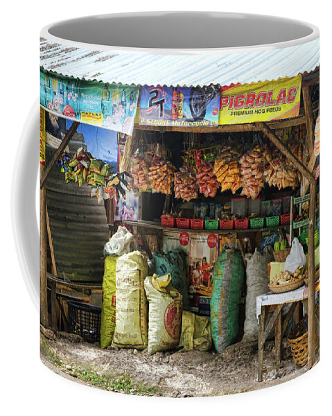 Stock Images Coffee Mug featuring the photograph Road Side Store Philippines by James BO Insogna