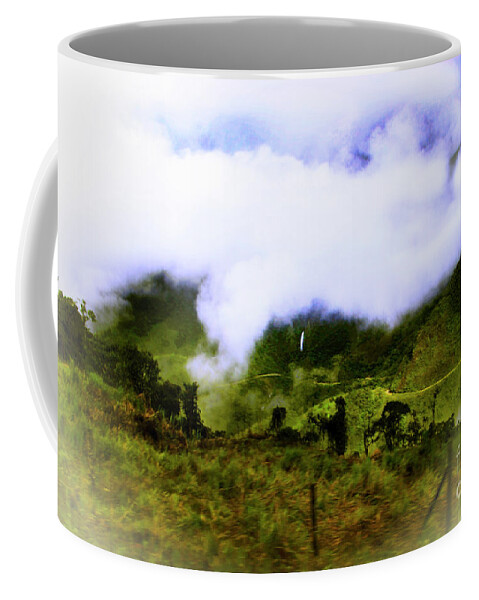 Road Coffee Mug featuring the photograph Road Through The Andes by Al Bourassa