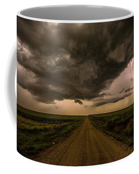 South Dakota Coffee Mug featuring the photograph Road to Chaos by Aaron J Groen