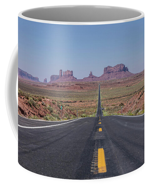 Monument Valley Coffee Mug featuring the photograph Road to Monument Valley by John McGraw