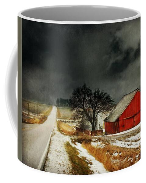 Barn Coffee Mug featuring the photograph Road to Nowhere by Julie Hamilton