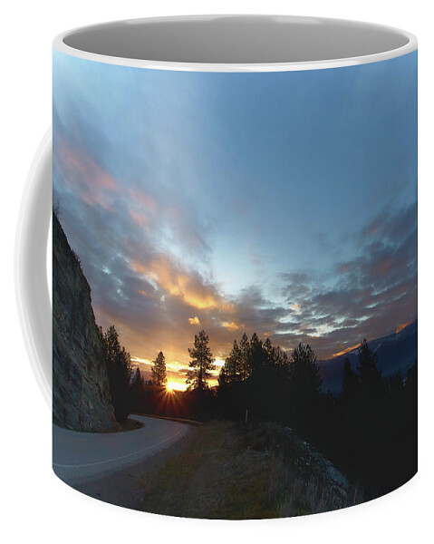 Sunrise Coffee Mug featuring the photograph Road Trip by Loni Collins