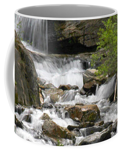 Roadside Stream Coffee Mug featuring the photograph Roadside Mountain Stream by Mike McGlothlen