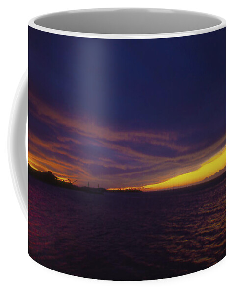 Ocean Coffee Mug featuring the photograph Roatan Sunset by Stephen Anderson