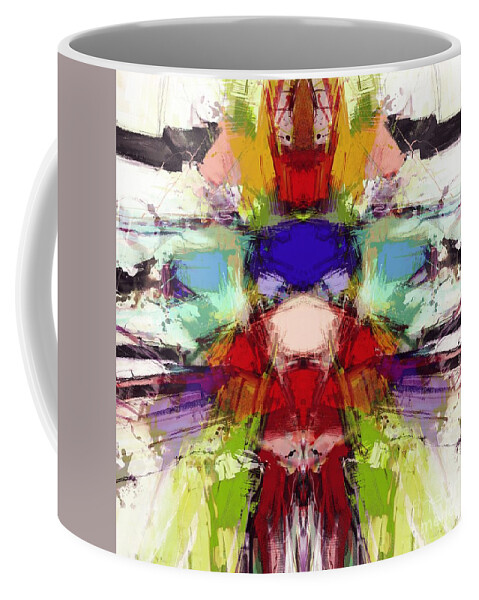 Robot Coffee Mug featuring the digital art Robot by Keith Mills