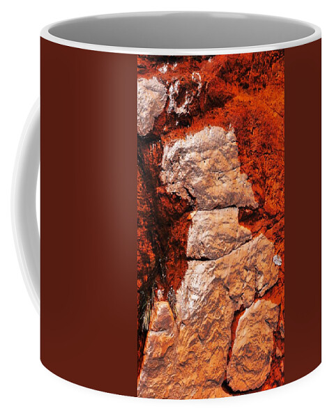 Abstract Coffee Mug featuring the photograph Rock Abstracts of Litchfield N P #1 by Lexa Harpell