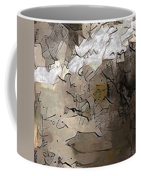 Art Coffee Mug featuring the digital art Rock Bottom by Jeff Iverson