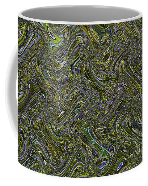 Rock Driveway Abstract Coffee Mug featuring the digital art Rock Driveway Abstract by Tom Janca
