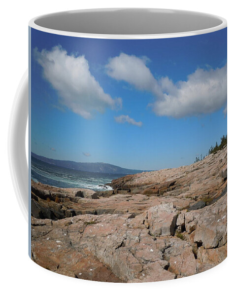 Maine Landscape Coffee Mug featuring the photograph Rock flow at Schoodic Point by Francine Frank