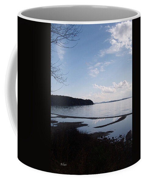 Rock Point Coffee Mug featuring the photograph Rock Point North View Vertical by Felipe Adan Lerma