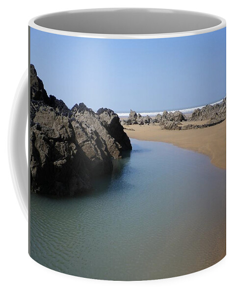Rockpool Coffee Mug featuring the photograph Rock Pool by Richard Brookes