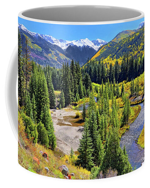 Colorado Coffee Mug featuring the photograph Rockies and Aspens - Colorful Colorado - Telluride by Jason Politte