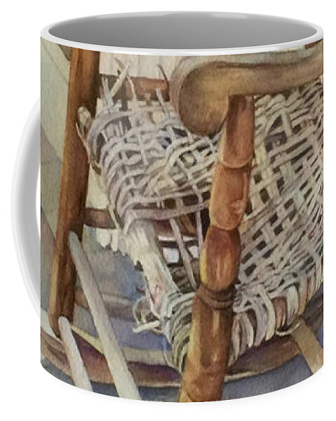 Rocking Chair Coffee Mug featuring the painting Rocking Chair by Francoise Chauray