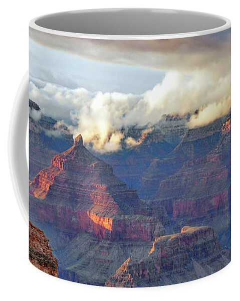 Creation Coffee Mug featuring the photograph Rocks Fall into Place by Debby Pueschel