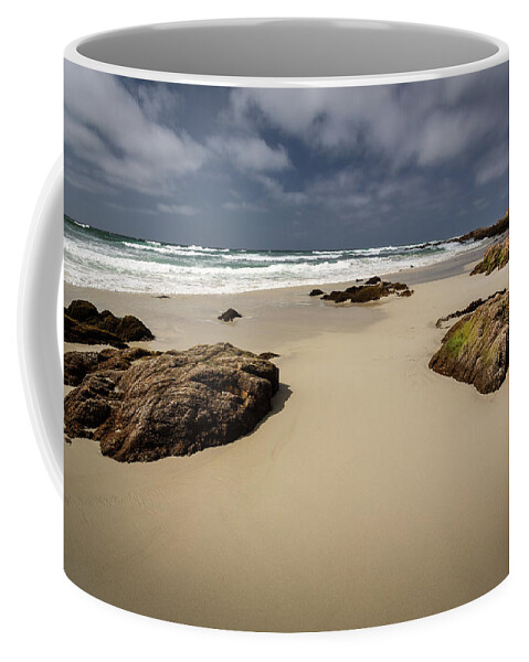 Rocks Coffee Mug featuring the photograph Rocks on the Shore by Rick Strobaugh