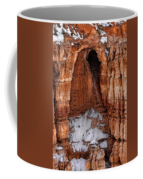 Art Coffee Mug featuring the photograph Rocky Alcove by Christopher Holmes