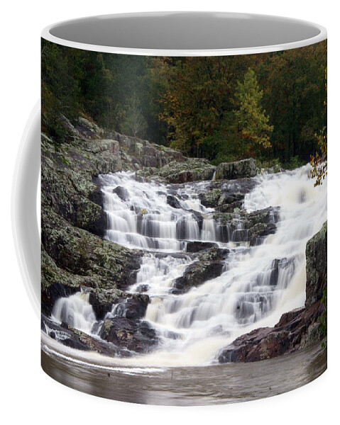 Rocky Falls Coffee Mug featuring the photograph Rocky Falls by Marty Koch