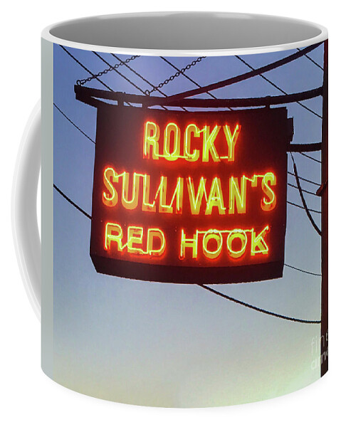 Brooklyn Coffee Mug featuring the photograph Rocky Sullivan's Red Hook by Jerry Fornarotto
