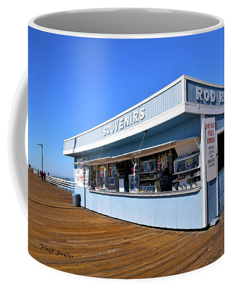 Rod Rental At The Pismo Beach Pier Coffee Mug featuring the photograph Rod Rental At The Pismo Beach Pier by Floyd Snyder