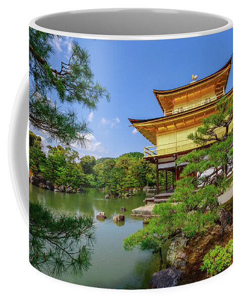 Rokuon Ji Coffee Mug featuring the photograph Rokuon ji Golden Pavilion by Benny Marty