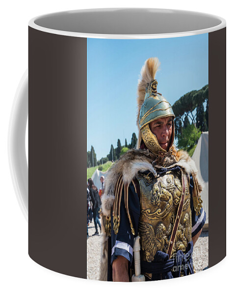 Roman Legion Pride Coffee Mug featuring the photograph Roman Legion Pride by Brenda Kean